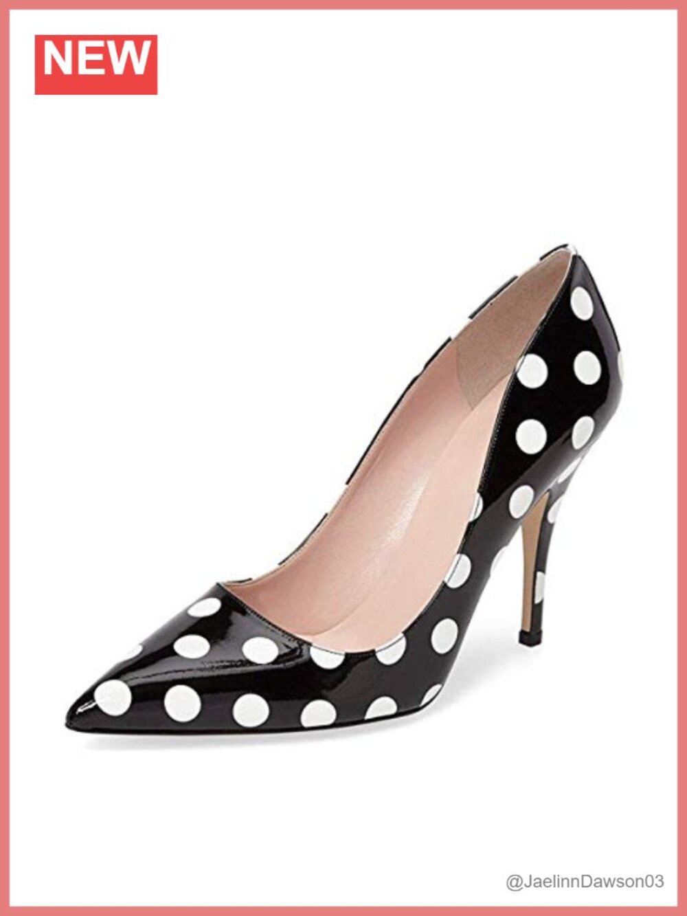 YDN Women's Mid Heel Pumps Pointed Toe Slip on Stiletto Dress Shoes